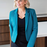 Perfect Ponte Blazer in forest