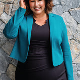 Perfect Ponte Blazer in forest