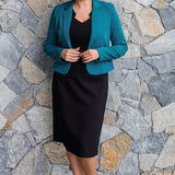 Perfect Ponte Blazer in forest
