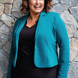 Perfect Ponte Blazer in forest