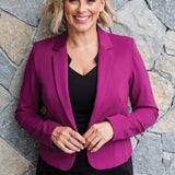 Perfect Ponte Blazer in plum