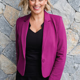 Perfect Ponte Blazer in plum