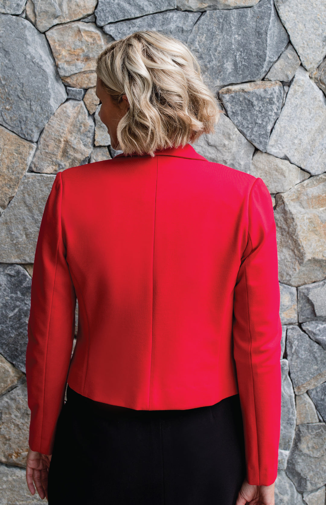 Perfect Ponte Blazer in red