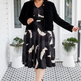 Perfect Velvet Blazer in black