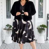 Perfect Velvet Blazer in black