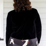 Perfect Velvet Blazer in black