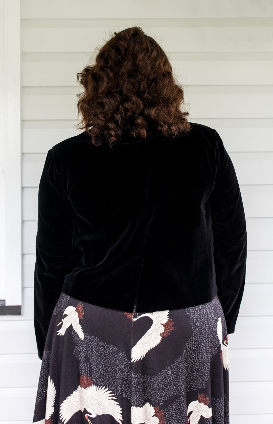Perfect Velvet Blazer in black