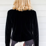 Perfect Velvet Blazer in black