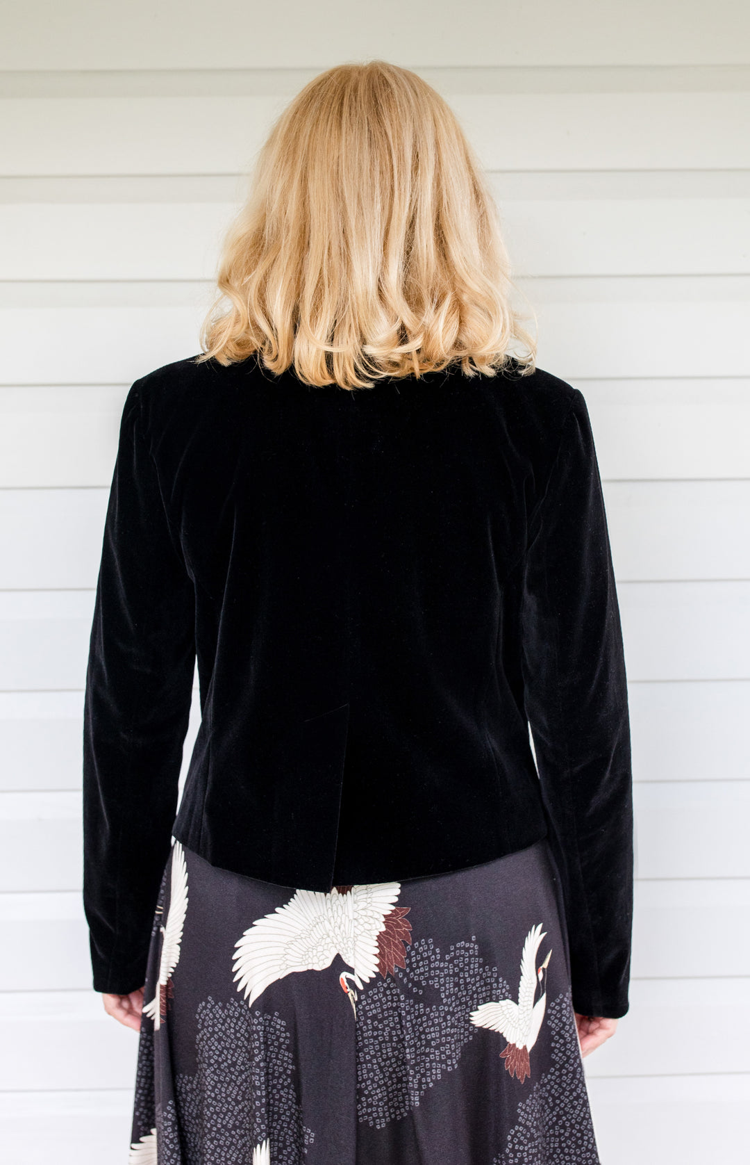 Perfect Velvet Blazer in black
