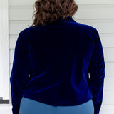 Perfect Velvet Blazer in midnight