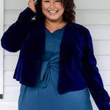 Perfect Velvet Blazer in midnight