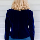 Perfect Velvet Blazer in midnight