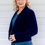 PRE-ORDER Perfect Velvet Blazer in midnight
