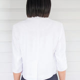 Perfect Linen Blazer in white