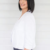 Perfect Linen Blazer in white
