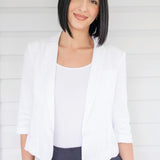 Perfect Linen Blazer in white