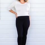 The Perfect Ponte Pant in black