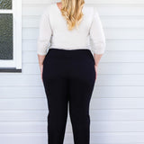 The Perfect Ponte Pant in black