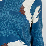 Holiday Tee Long Sleeve in poetry in motion denim