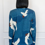 Holiday Tee Long Sleeve in poetry in motion denim