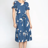 Maldives Midi Dress in poetry in motion denim