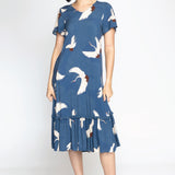 Maldives Midi Dress in poetry in motion denim