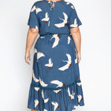 Maldives Midi Dress in poetry in motion denim