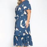 Maldives Midi Dress in poetry in motion denim