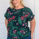 PRE-ORDER Poppy Top in enchanted petrol