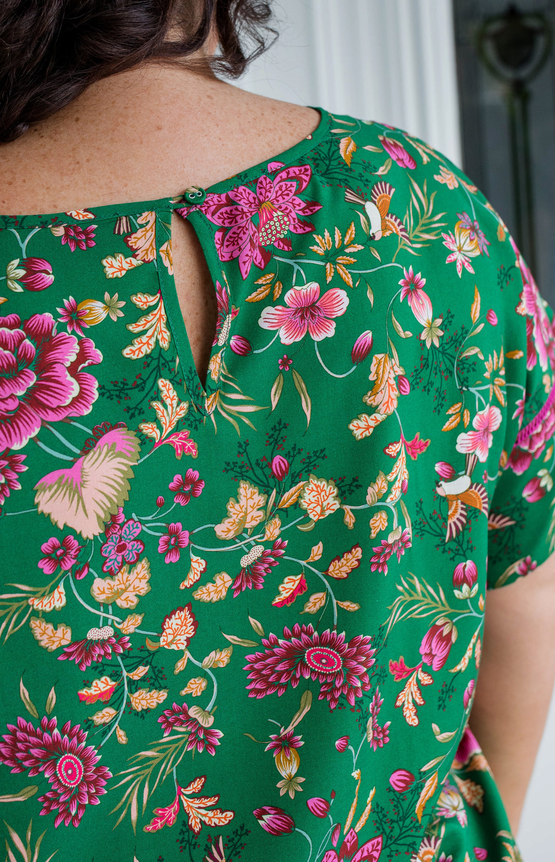 Poppy Top in flights of fancy green