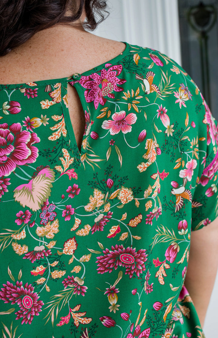 Poppy Top in flights of fancy green