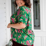 Poppy Top in flights of fancy green