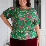 Poppy Top in flights of fancy green