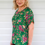 Poppy Top in flights of fancy green
