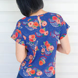 Poppy Top in now or never blue