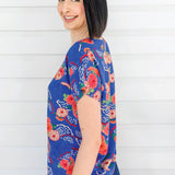Poppy Top in now or never blue