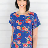 Poppy Top in now or never blue