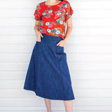 Poppy Top in now or never red