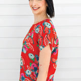 Poppy Top in now or never red