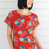 Poppy Top in now or never red