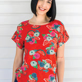 Poppy Top in now or never red