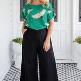 Poppy Top in poetry in motion green