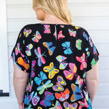 Poppy Top in social butterfly black