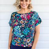 Poppy Top in truly madly navy