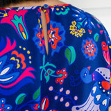 Poppy Top in folk fairytale navy