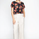 Poppy Top in now or never black