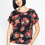 Poppy Top in now or never black