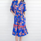Portofino Midi Dress in now or never blue