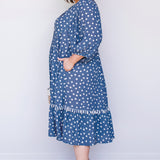 Portofino Midi Dress in sweet spot blue