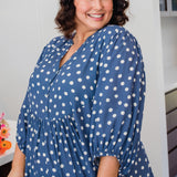 Portofino Midi Dress in sweet spot blue